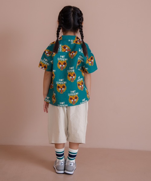 MAKE YOUR DAY（メイクユアデイ）の「無地カーゴ6分丈パンツ■80～140cm（カーゴパンツ・キッズ・ブラック/カーキ/ベージュ・80/90/100/110/120/130/140）」の17枚目の写真