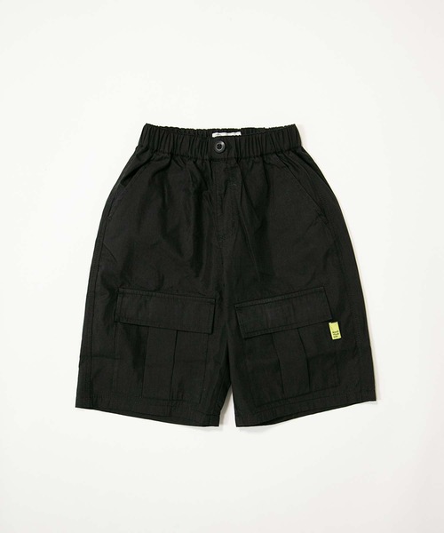 MAKE YOUR DAY（メイクユアデイ）の「無地カーゴ6分丈パンツ■80～140cm（カーゴパンツ・キッズ・ブラック/カーキ/ベージュ・80/90/100/110/120/130/140）」の4枚目の写真