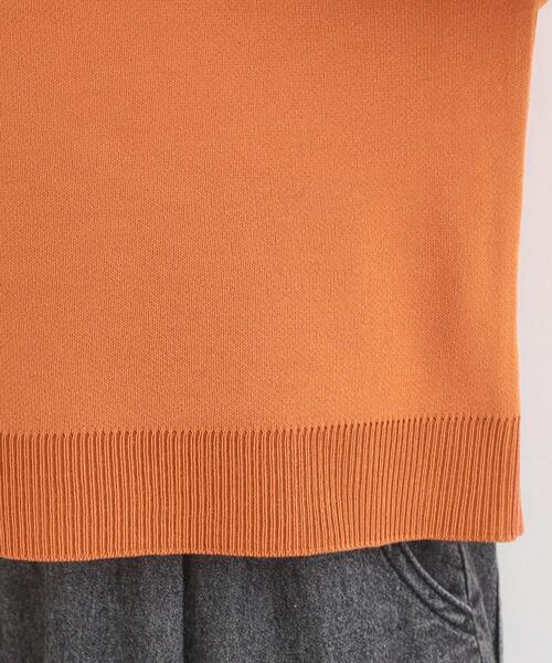 SHOO・LA・RUE(シューラルー)の「ダブルフェイス配色ニット(ニット/セーター・レディース・ライトグレー/オレンジ/オフホワイト・04/03/02/01)」の21枚目の写真