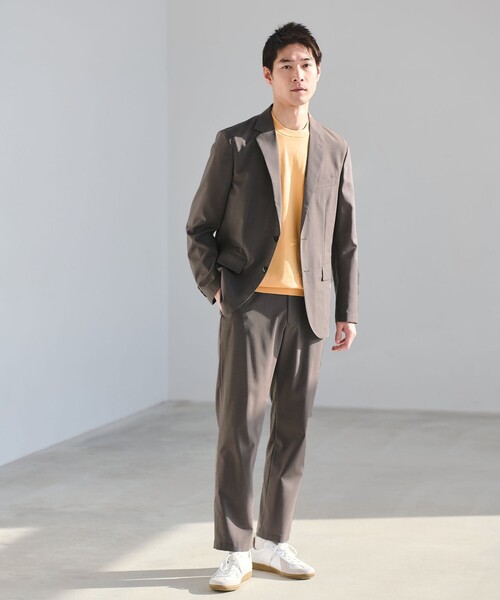 green label relaxing（グリーンレーベルリラクシング）の「ウォッシャブル トロ ナロー ジャケット -ストレッチ-（テーラードジャケット・メンズ・ダークグリーン/グレー系/ダークブラウン/ネイビー/モカ・M/L/XS/S/XL）」の6枚目の写真