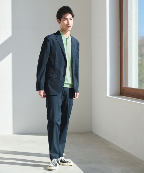 green label relaxing（グリーンレーベルリラクシング）の「ウォッシャブル トロ ナロー ジャケット -ストレッチ-（テーラードジャケット・メンズ・ダークグリーン/グレー系/ダークブラウン/ネイビー/モカ・M/L/XS/S/XL）」の7枚目の写真