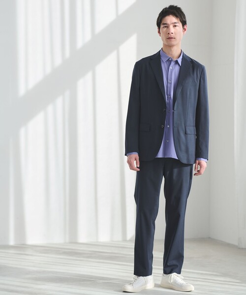 green label relaxing（グリーンレーベルリラクシング）の「ウォッシャブル トロ ナロー ジャケット -ストレッチ-（テーラードジャケット・メンズ・ダークグリーン/グレー系/ダークブラウン/ネイビー/モカ・M/L/XS/S/XL）」の8枚目の写真