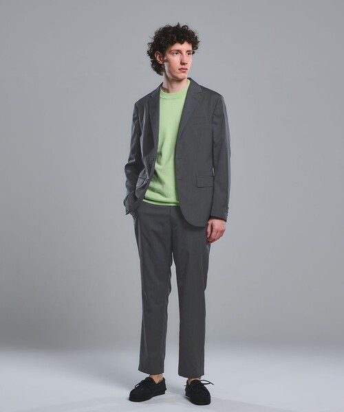 green label relaxing（グリーンレーベルリラクシング）の「ウォッシャブル トロ ナロー ジャケット -ストレッチ-（テーラードジャケット・メンズ・ダークグリーン/グレー系/ダークブラウン/ネイビー/モカ・M/L/XS/S/XL）」の10枚目の写真