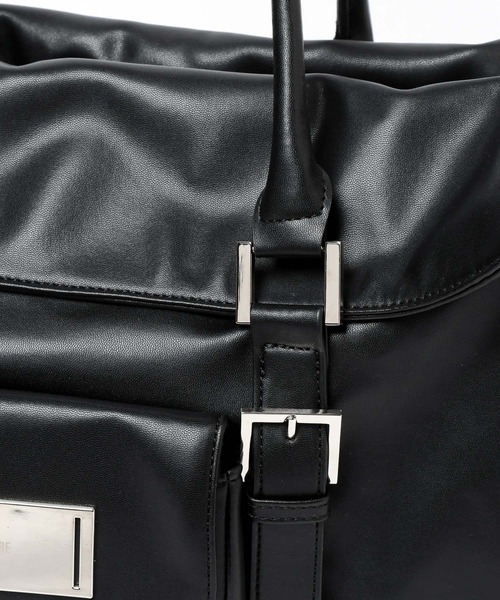 HARE（ハレ）の「プレートフラップBIGボストンバッグ(HARE)（ボストンバッグ・レディース・ブラック・FREE）」の19枚目の写真