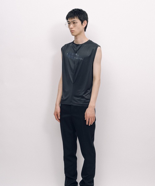 KEISUKEYOSHIDA（ケイスケヨシダ）の「Back Lining Sleeveless Top（シャツ/ブラウス・レディース・ブラック/グレー・M/L）」の7枚目の写真