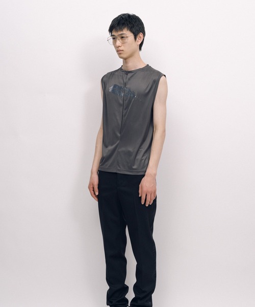 KEISUKEYOSHIDA（ケイスケヨシダ）の「Back Lining Sleeveless Top（シャツ/ブラウス・レディース・ブラック/グレー・M/L）」の16枚目の写真