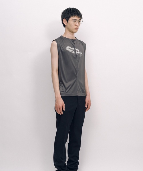 KEISUKEYOSHIDA（ケイスケヨシダ）の「Back Lining Sleeveless Top（シャツ/ブラウス・レディース・ブラック/グレー・M/L）」の17枚目の写真