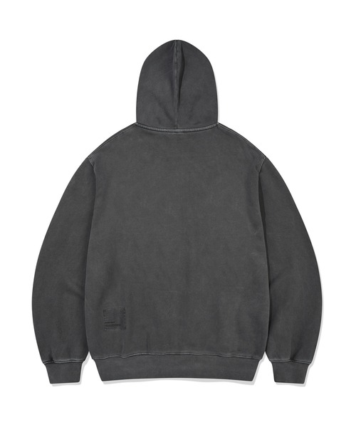 Wacky WiLLy(ワッキーウィリー)の「PIGMENT VINTAGE HOODED ZIP-UP(パーカー・メンズ・チャコールグレー/グリーン・MEDIUM/SMALL/LARGE)」の4枚目の写真