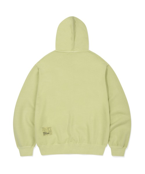 Wacky WiLLy(ワッキーウィリー)の「PIGMENT VINTAGE HOODED ZIP-UP(パーカー・メンズ・チャコールグレー/グリーン・MEDIUM/SMALL/LARGE)」の6枚目の写真