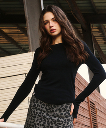 ERER（エルエル）の「Logo Label long-sleeved T-shirt Black（Tシャツ/カットソー）」