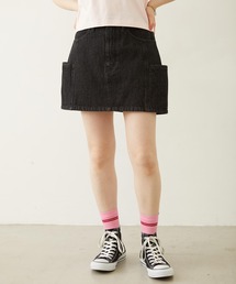 MILKFED. | PANELED POCKET DENIM MINI SKIRT(デニムスカート)