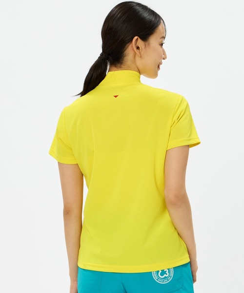 and per se(アンパスィ)の「COOL is COOL エアリードット半袖モックネックシャツ(レディース)(Tシャツ/カットソー・レディース・イエロー/ネイビー/ホワイト/オレンジ・LL/L/M)」の8枚目の写真