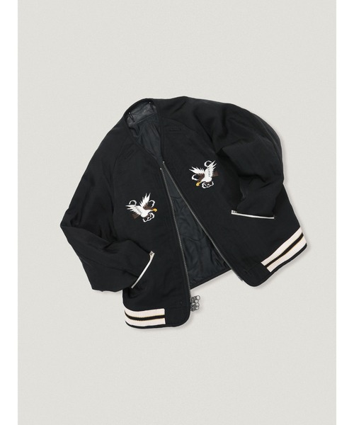 elephant TRIBAL fabrics（エレファントトライバルファブリックス）の「elephant TRIBAL fabrics Reversible Chiba Jan（その他アウター・メンズ・サックスブルー/ブラック×ブラック・2/1）」の8枚目の写真