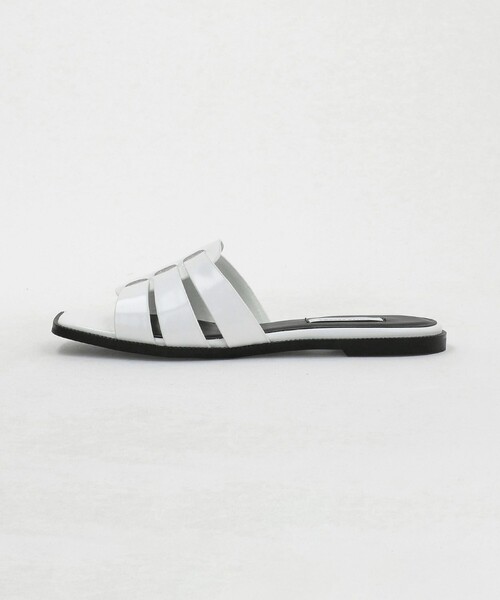 UNITED ARROWS(ユナイテッドアローズ)の「レザー フラットミュール(サンダル・レディース・ホワイト/ブラック・37/38/35/36)」の14枚目の写真