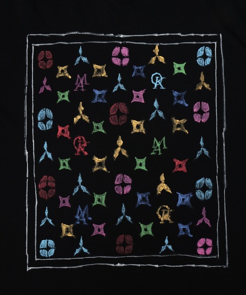 amok（アモク）の「MONOGRAM TEE（Tシャツ/カットソー・メンズ・ブラック/ホワイト・L/M/S）」の7枚目の写真