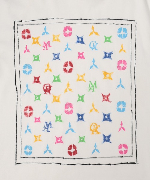 amok（アモク）の「MONOGRAM TEE（Tシャツ/カットソー・メンズ・ブラック/ホワイト・L/M/S）」の3枚目の写真