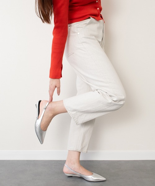 ANGEL ALARCON(アンヘルアラルコン)の「【ANGEL ALARCON】ポインテッドトウローヒールバックバンド(D61300)(パンプス・レディース・シルバー・37/39/35/36/38)」の5枚目の写真