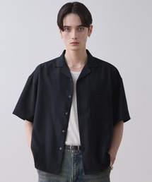 LUENNA（ルエナ）の「【LUENNA】Linen Touch Open Collar Short Sleeve Shirt / リネンタッチ半袖オープンカラーシャツ（速乾・UVカット・イージーケア機能付き）（シャツ/ブラウス・メンズ）」