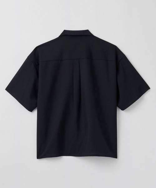 LUENNA(ルエナ)の「【LUENNA】Linen Touch Open Collar Short Sleeve Shirt / リネンタッチ半袖オープンカラーシャツ(速乾・UVカット・イージーケア機能付き)(シャツ/ブラウス・メンズ・ブラック/グレー・S/M/L)」の6枚目の写真