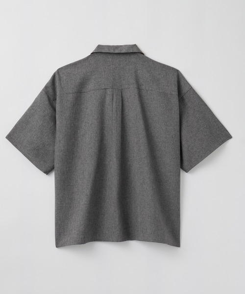LUENNA(ルエナ)の「【LUENNA】Linen Touch Open Collar Short Sleeve Shirt / リネンタッチ半袖オープンカラーシャツ(速乾・UVカット・イージーケア機能付き)(シャツ/ブラウス・メンズ・ブラック/グレー・S/M/L)」の13枚目の写真