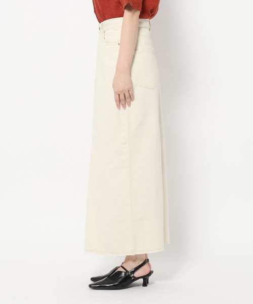 mysty woman（ミスティウーマン）の「硫化染めツイルナロースカート　666542（スカート・レディース・ベージュ/アイボリー・SMALL/MEDIUM）」の13枚目の写真