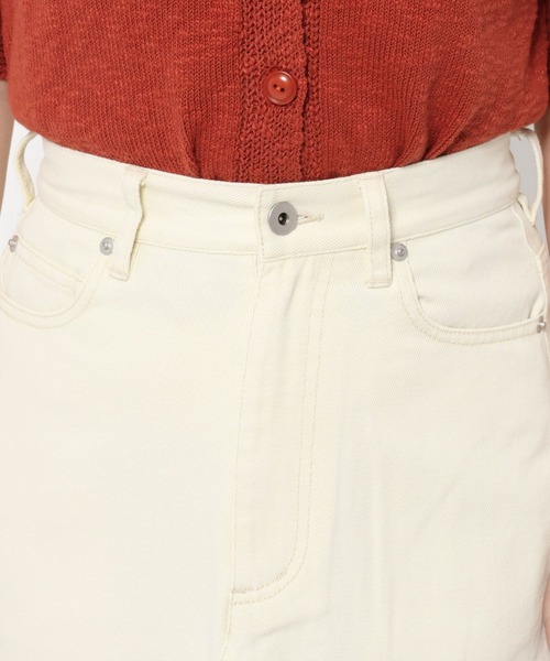 mysty woman（ミスティウーマン）の「硫化染めツイルナロースカート　666542（スカート・レディース・ベージュ/アイボリー・SMALL/MEDIUM）」の11枚目の写真