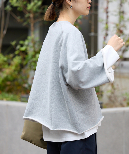 SLOBE IENA（スローブイエナ）の「《追加》裏毛スキッパープルオーバー（スウェット・レディース・グレー/ピンク系その他・FREE）」の22枚目の写真