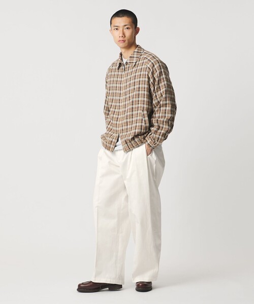 KHOKI(コッキ)の「<KHOKI for UNITED ARROWS & SONS> TUCK PANTS/パンツ(チノパンツ・メンズ・ホワイト/ネイビー・1/2/0/3)」の10枚目の写真