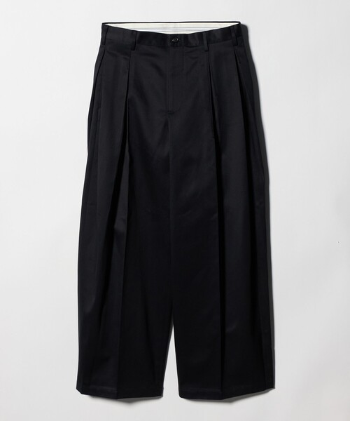 KHOKI(コッキ)の「<KHOKI for UNITED ARROWS & SONS> TUCK PANTS/パンツ(チノパンツ・メンズ・ホワイト/ネイビー・1/2/0/3)」の3枚目の写真