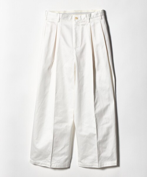 KHOKI(コッキ)の「<KHOKI for UNITED ARROWS & SONS> TUCK PANTS/パンツ(チノパンツ・メンズ・ホワイト/ネイビー・1/2/0/3)」の16枚目の写真