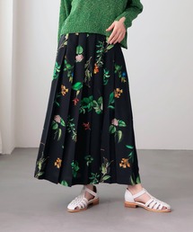 Jines | ボタニカルプリントプリーツスカート(スカート)