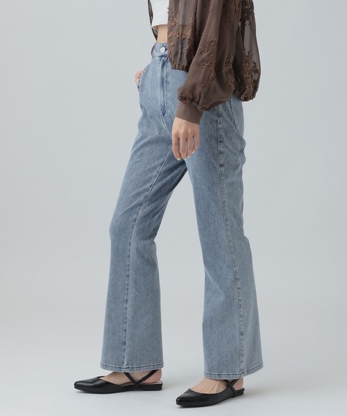 LEPSIM(レプシィム)の「よく伸びデニムパンツ 638904(デニムパンツ・レディース・インディゴブルー/ブルー・LARGE/MEDIUM)」の3枚目の写真