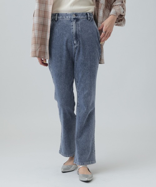 LEPSIM(レプシィム)の「よく伸びデニムパンツ 638904(デニムパンツ・レディース・インディゴブルー/ブルー・LARGE/MEDIUM)」の9枚目の写真