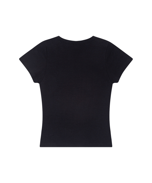 ILLIGO（イリゴ）の「129ドットフィッティッドTシャツブラック（Tシャツ/カットソー・レディース・その他・OS）」の4枚目の写真