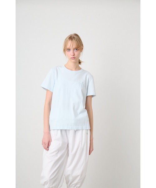 SORIN（ソリン　）の「Embroidered Basic Tshirt/エンブロイダード ベーシックTシャツ（Tシャツ/カットソー・レディース・ホワイト/ライトブルー/グレー・38）」の6枚目の写真