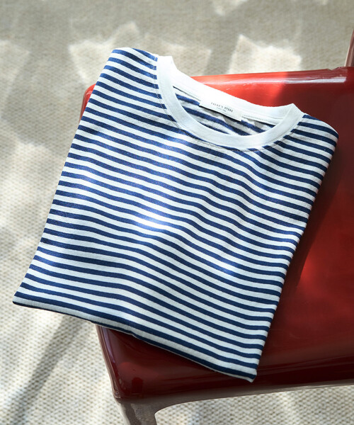 FREAK'S STORE(フリークスストア)の「限定展開 ビッグシルエット 半袖 ボーダー Tシャツ(Tシャツ/カットソー・レディース・イエロー/ネイビー/ブラック/レッド/ブラウン/チャコールグレー・フリ-)」の11枚目の写真