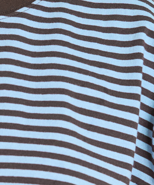 FREAK'S STORE(フリークスストア)の「限定展開 ビッグシルエット 半袖 ボーダー Tシャツ(Tシャツ/カットソー・レディース・イエロー/ネイビー/ブラック/レッド/ブラウン/チャコールグレー・フリ-)」の18枚目の写真