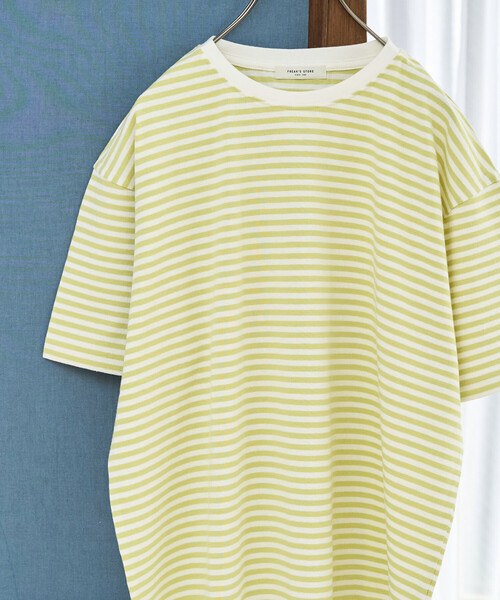 FREAK'S STORE(フリークスストア)の「限定展開 ビッグシルエット 半袖 ボーダー Tシャツ(Tシャツ/カットソー・レディース・イエロー/ネイビー/ブラック/レッド/ブラウン/チャコールグレー・フリ-)」の20枚目の写真