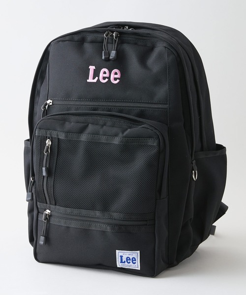 Lee(リー)の「【Lee/リー】14ポケット 多機能バックパック 撥水 リュック 大容量 約35.5L(バックパック/リュック・レディース・ホワイト/ピンク/ブルー・FREE)」の3枚目の写真