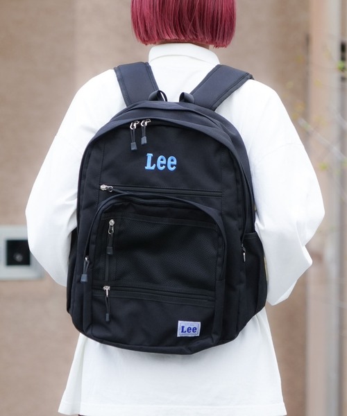 Lee(リー)の「【Lee/リー】14ポケット 多機能バックパック 撥水 リュック 大容量 約35.5L(バックパック/リュック・レディース・ホワイト/ピンク/ブルー・FREE)」の16枚目の写真