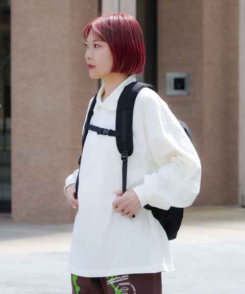 Lee(リー)の「【Lee/リー】14ポケット 多機能バックパック 撥水 リュック 大容量 約35.5L(バックパック/リュック・レディース・ホワイト/ピンク/ブルー・FREE)」の20枚目の写真