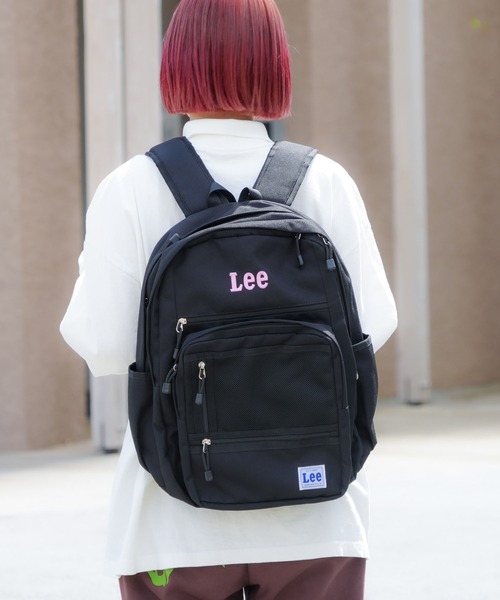 Lee(リー)の「【Lee/リー】14ポケット 多機能バックパック 撥水 リュック 大容量 約35.5L(バックパック/リュック・レディース・ホワイト/ピンク/ブルー・FREE)」の21枚目の写真