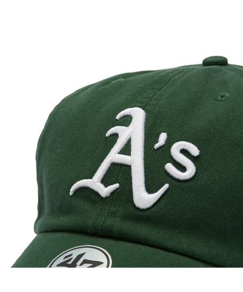'47（フォーティーセブン）の「フォーティーセブン【47】- クリーンナップ オークランド・アスレチックス キャップ【OAKLAND ATHLETICS - CLEAN UP HERITAGE GREEN 14920526 47A-CLP-B-HTRGW18GWS-DGB】（キャップ・メンズ・グリーン・ONE SIZE）」の7枚目の写真