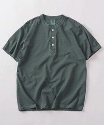 【87】【JEMORGAN/ジェーイーモーガン】ピグメント加工 ヘンリーネック 半袖Tシャツ/無地T/インナーウェア/アメカジ/26SS新作