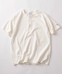 JEMORGAN | 【87】【JEMORGAN/ジェーイーモーガン】ピグメント加工 ヘンリーネック 半袖Tシャツ/無地T/インナーウェア/アメカジ/26SS新作(Tシャツ/カットソー)