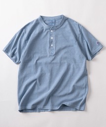 【87】【JEMORGAN/ジェーイーモーガン】ピグメント加工 ヘンリーネック 半袖Tシャツ/無地T/インナーウェア/アメカジ/26SS新作