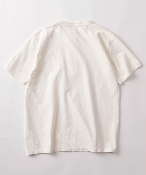 JEMORGAN（ジェーイーモーガン）の「【87】【JEMORGAN/ジェーイーモーガン】ピグメント加工 ヘンリーネック 半袖Tシャツ/無地T/インナーウェア/アメカジ/26SS新作（Tシャツ/カットソー・メンズ・ホワイト/ブラック/パープル/サックスブルー/イエロー/オリーブ/ダークブルー/レッド/ブラウン・S/M/L/XL）」の10枚目の写真