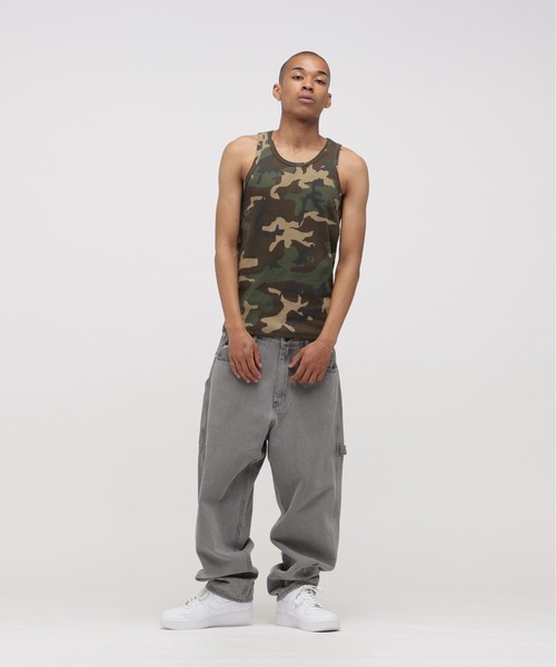 AVIREX（アヴィレックス）の「《DAILY/デイリー》CAMO WIDE TANK TOP / カモ ワイドタンクトップ デイリーウェア / AVIREX / アヴィレックス（タンクトップ・メンズ・グリーン系カモフラージュ/グレー系カモフラージュ・LARGE/MEDIUM/SMALL/X-LARGE）」の7枚目の写真