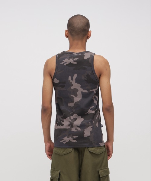 AVIREX（アヴィレックス）の「《DAILY/デイリー》CAMO WIDE TANK TOP / カモ ワイドタンクトップ デイリーウェア / AVIREX / アヴィレックス（タンクトップ・メンズ・グリーン系カモフラージュ/グレー系カモフラージュ・LARGE/MEDIUM/SMALL/X-LARGE）」の11枚目の写真