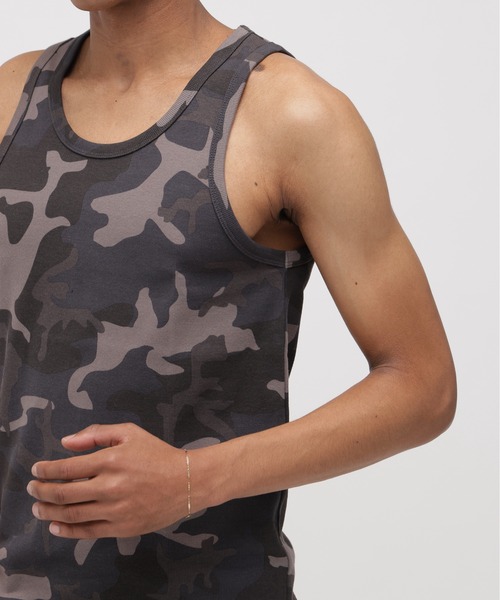 AVIREX（アヴィレックス）の「《DAILY/デイリー》CAMO WIDE TANK TOP / カモ ワイドタンクトップ デイリーウェア / AVIREX / アヴィレックス（タンクトップ・メンズ・グリーン系カモフラージュ/グレー系カモフラージュ・LARGE/MEDIUM/SMALL/X-LARGE）」の13枚目の写真